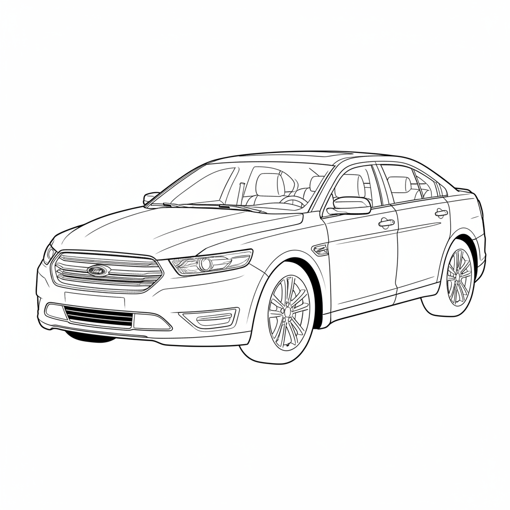 2016 FORD Taurus coloring page