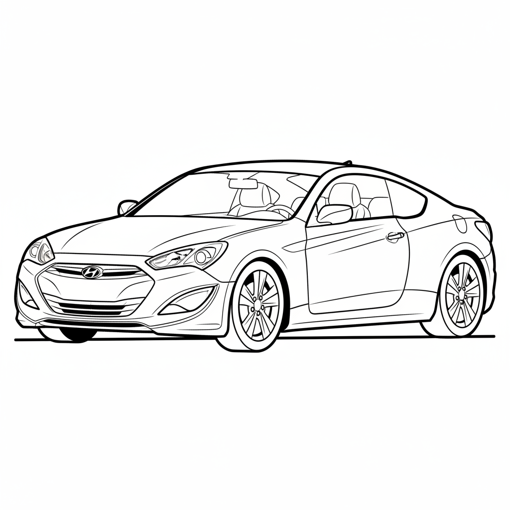 2016 HYUNDAI Genesis Coupe coloring page