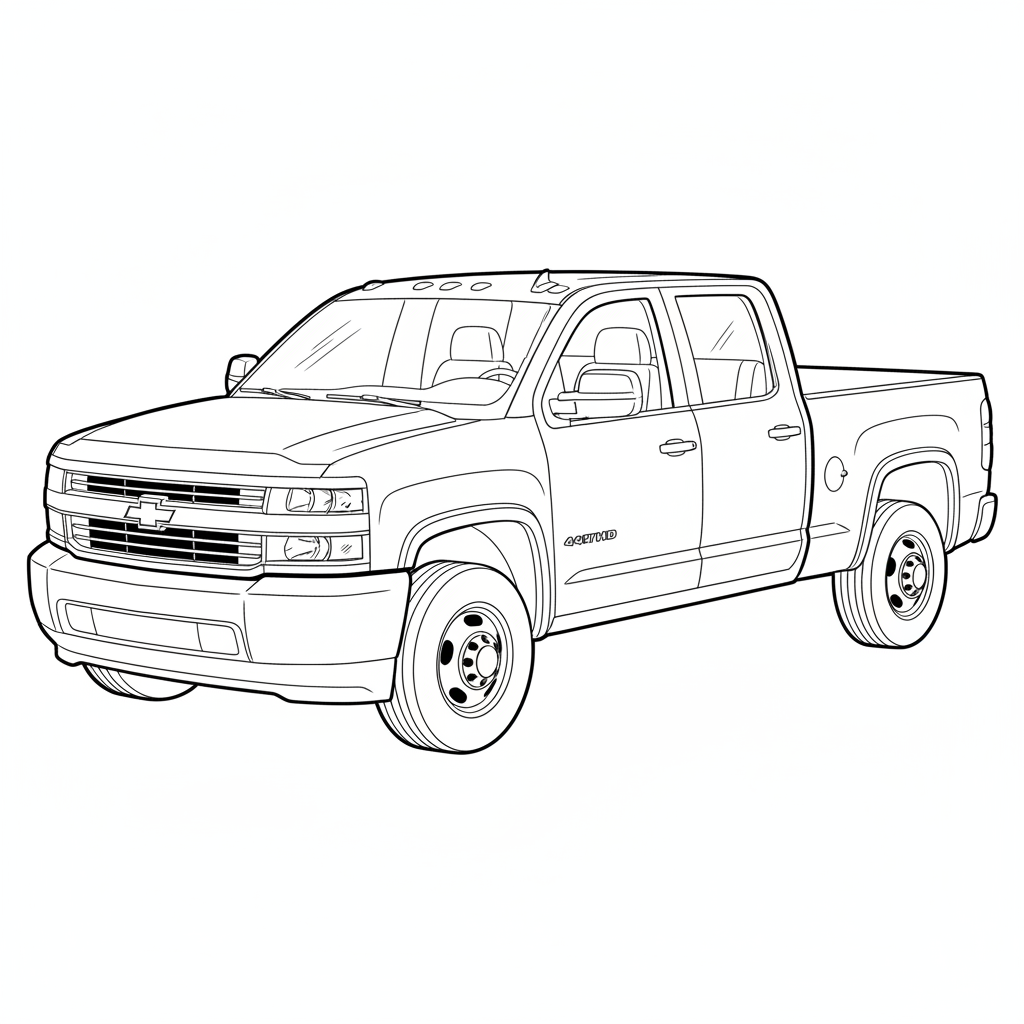 CHEVROLET 4500HD coloring page preview