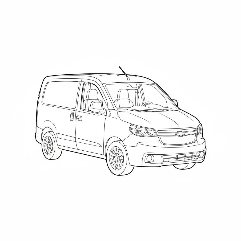 2017 CHEVROLET City Express coloring page