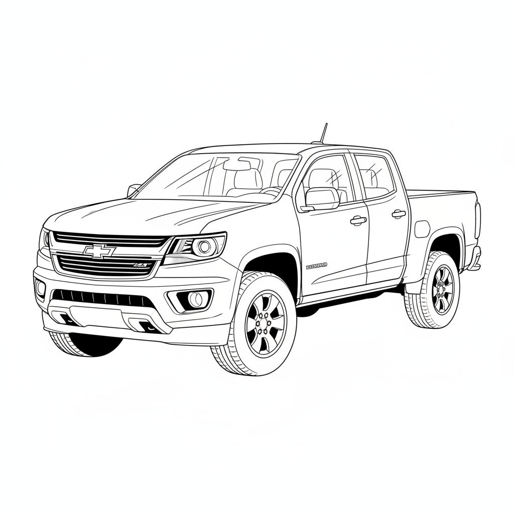 2017 CHEVROLET Colorado coloring page