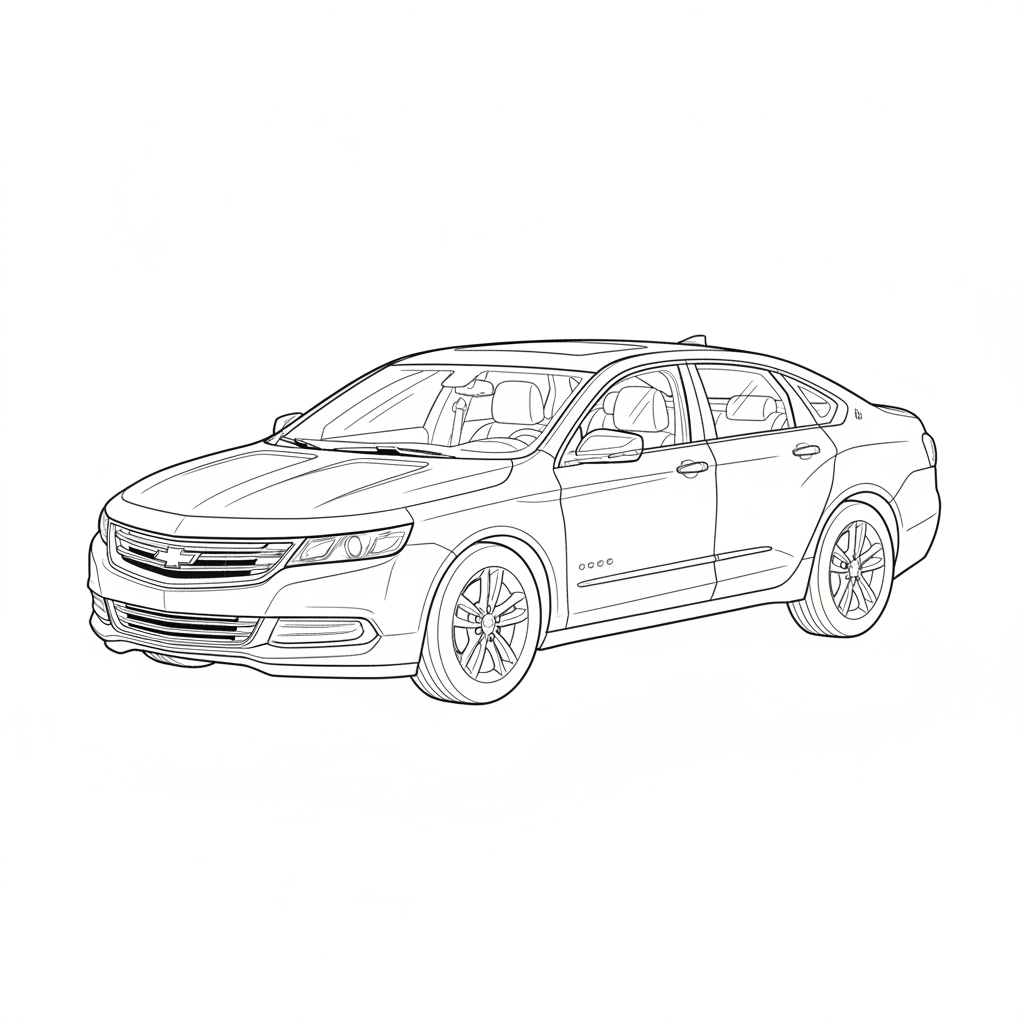 2017 CHEVROLET Impala coloring page