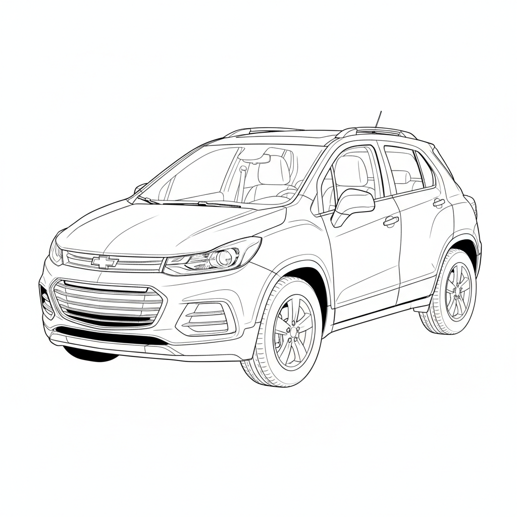 2017 CHEVROLET Trax coloring page