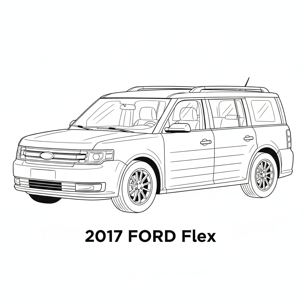 2017 FORD Flex coloring page