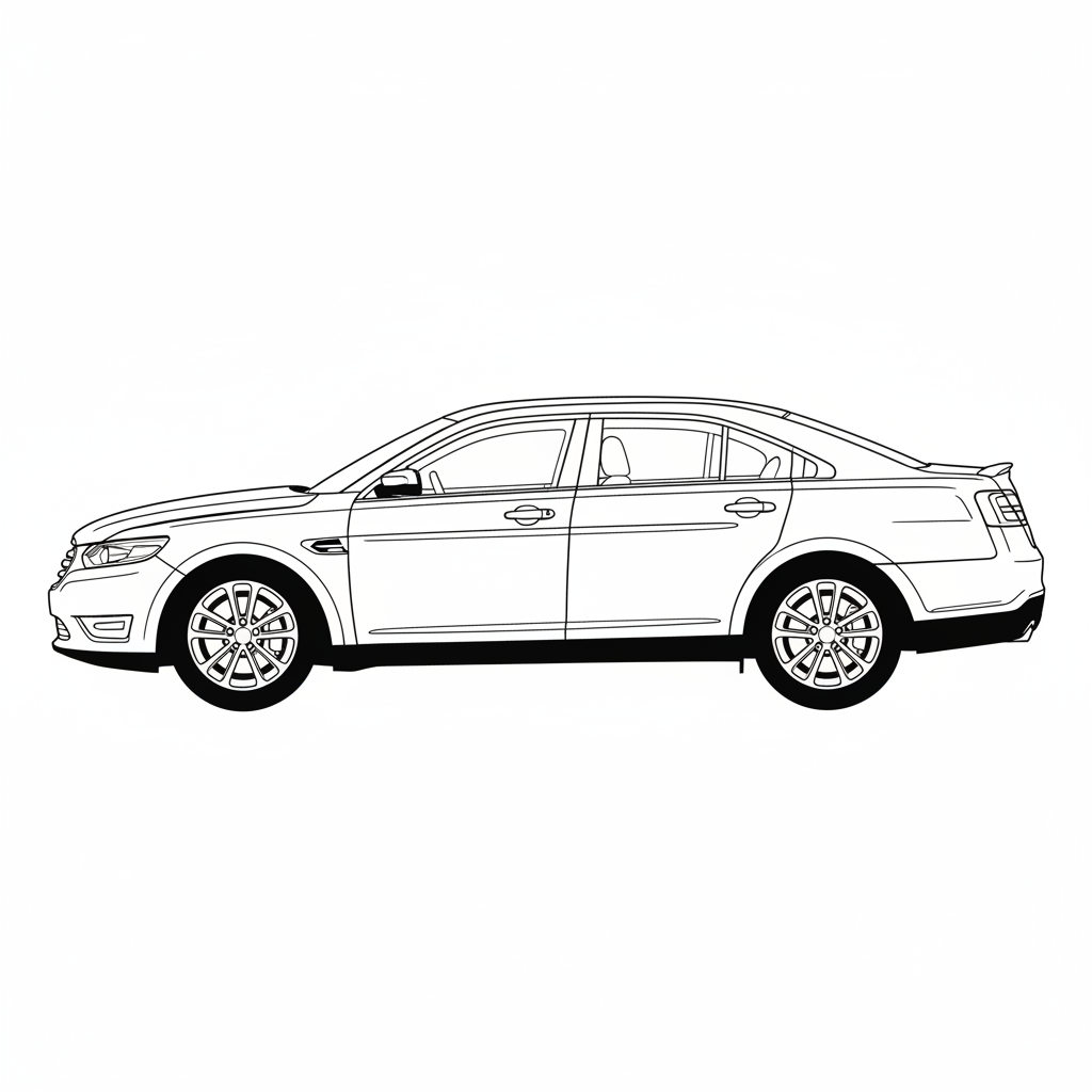 2017 FORD Taurus coloring page