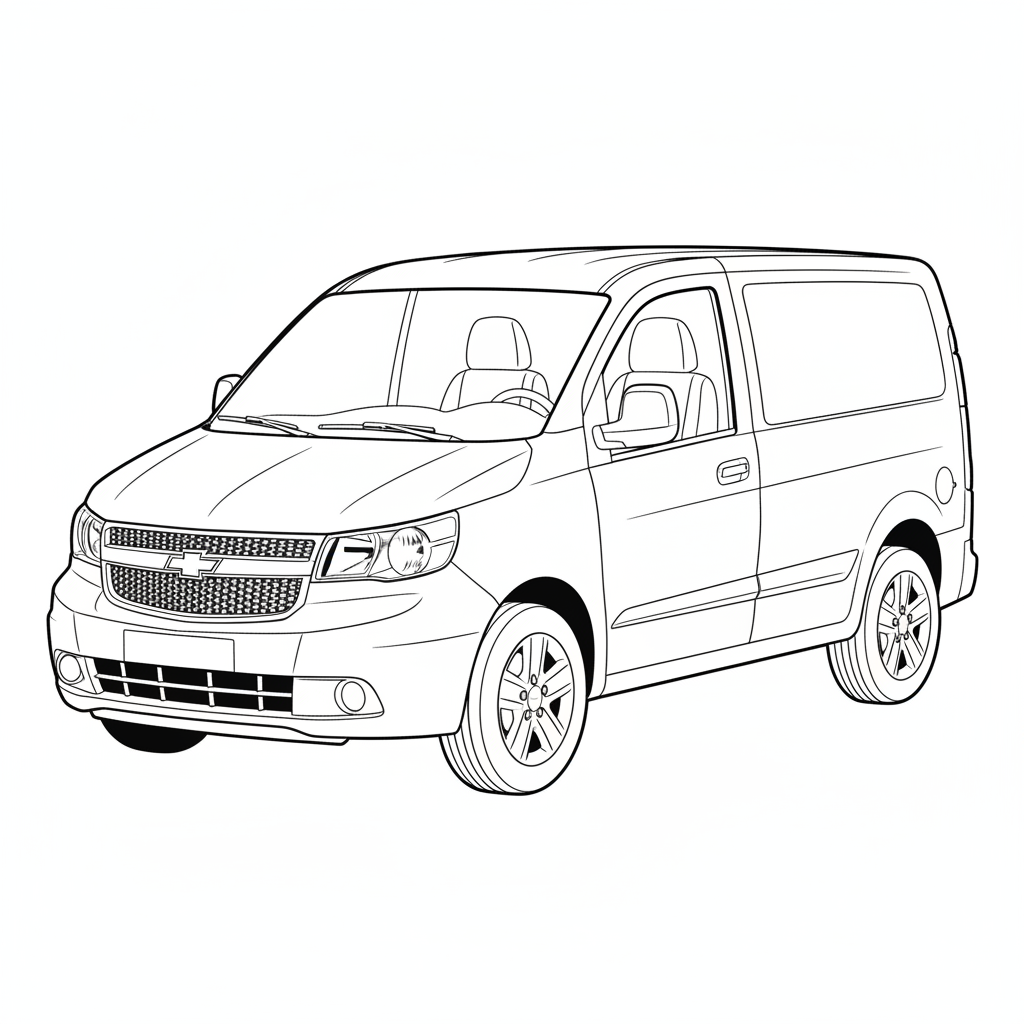 2018 CHEVROLET City Express coloring page
