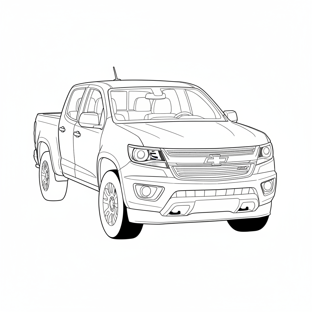 2018 CHEVROLET Colorado coloring page