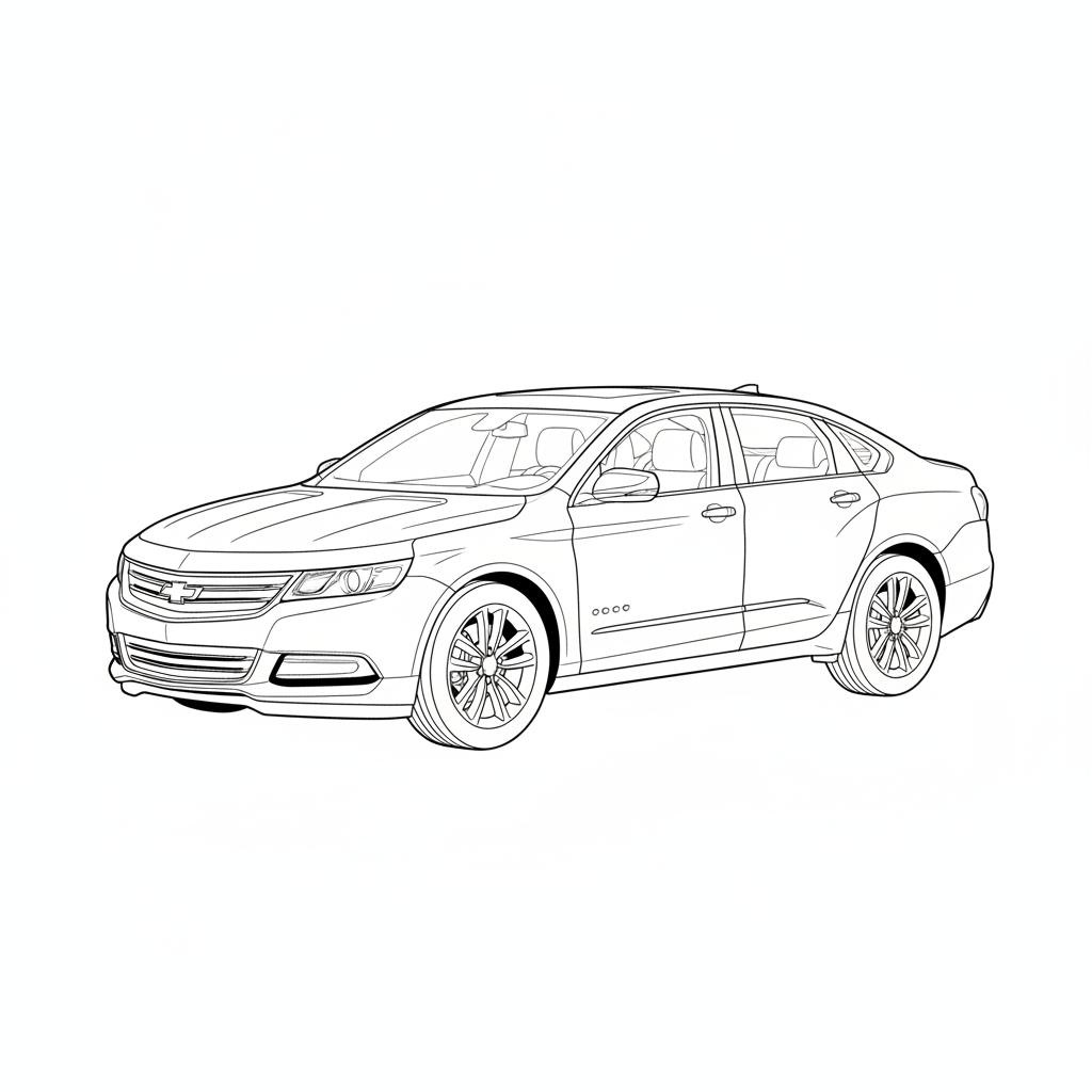 2018 CHEVROLET Impala coloring page