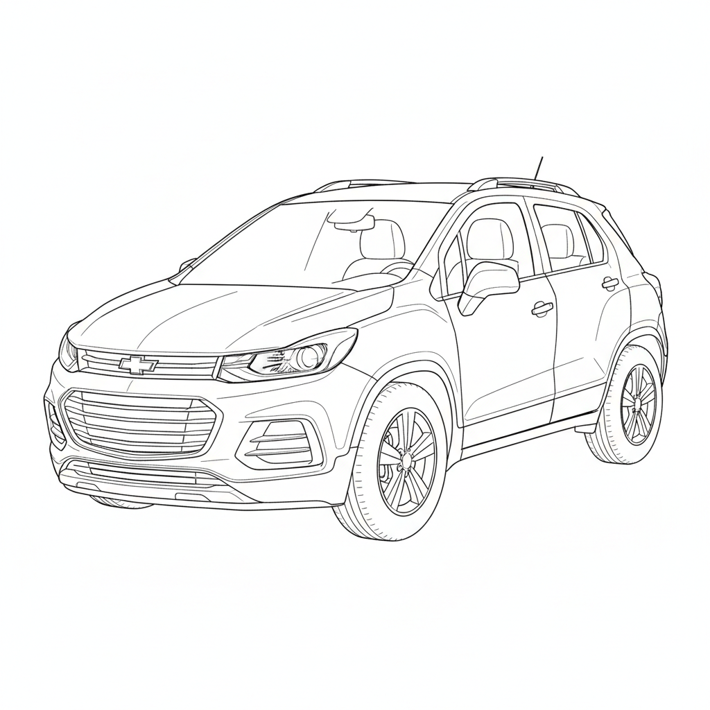 2018 CHEVROLET Trax coloring page