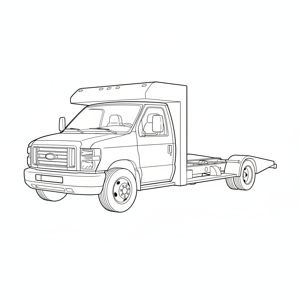 2018 FORD Motorhome Chassis coloring page
