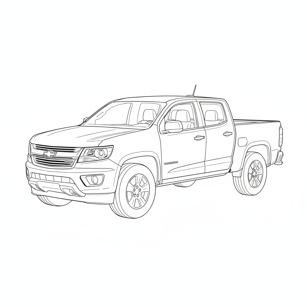 2019 CHEVROLET Colorado coloring page
