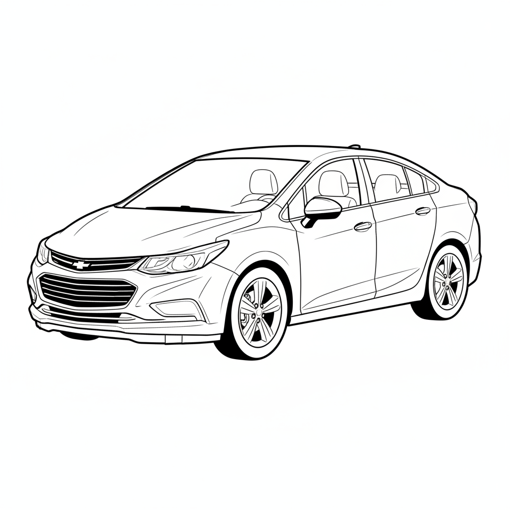 2019 CHEVROLET Cruze coloring page