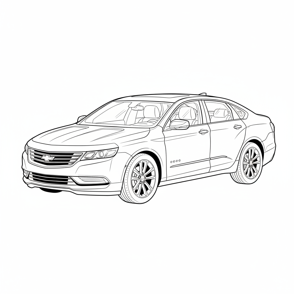 2019 CHEVROLET Impala coloring page