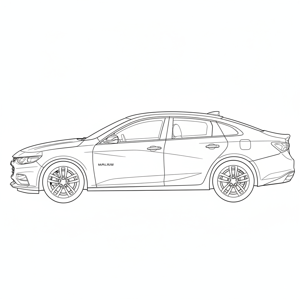 2019 CHEVROLET Malibu coloring page