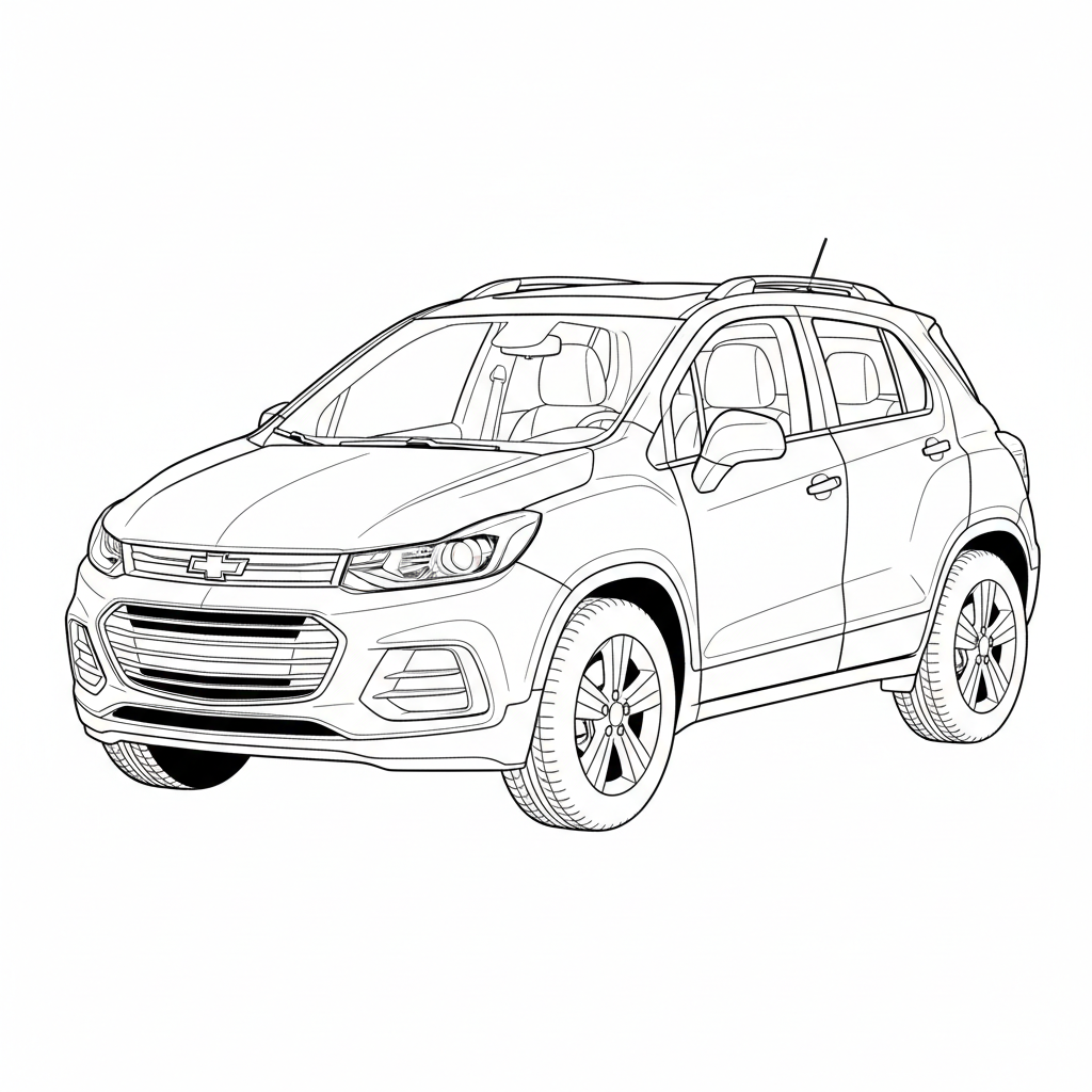 2019 CHEVROLET Trax coloring page