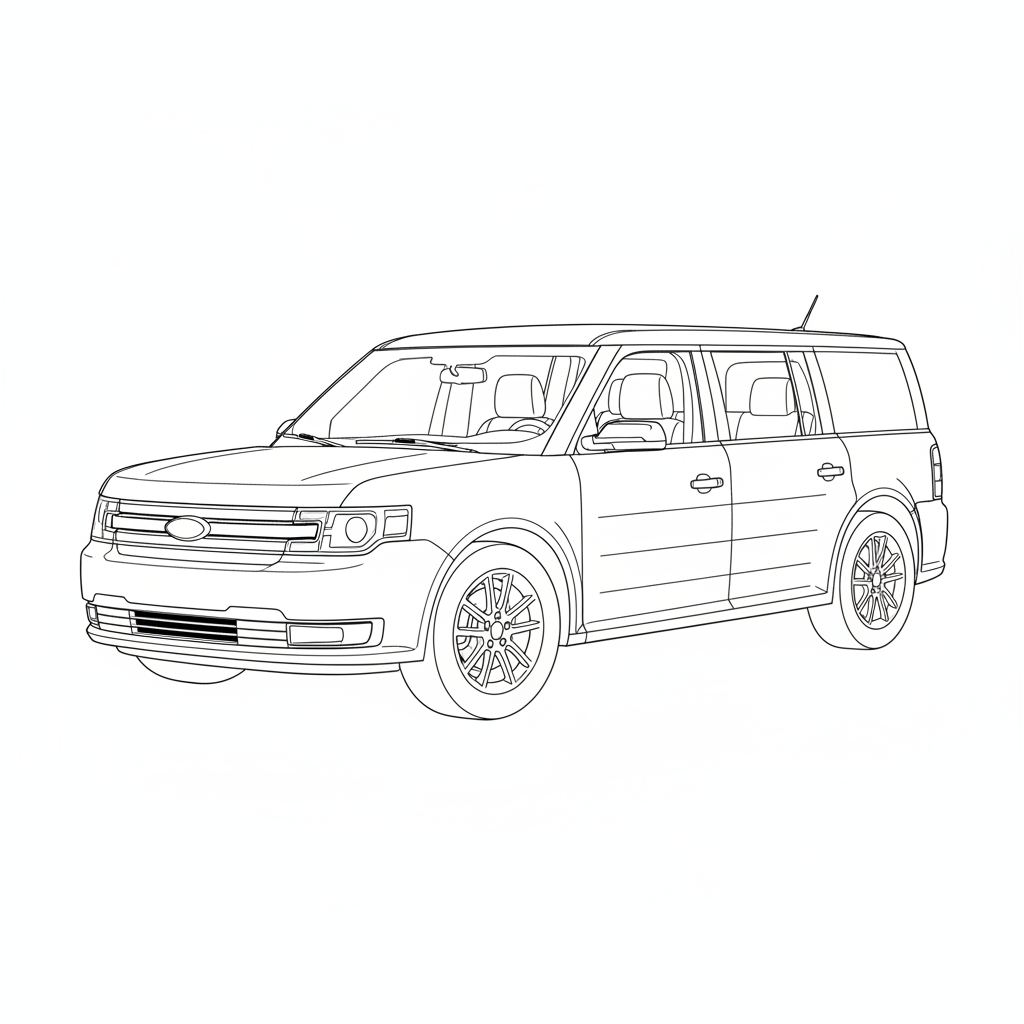 2019 FORD Flex coloring page