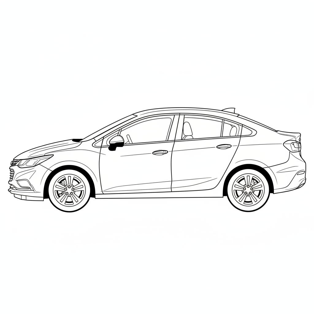 2020 CHEVROLET Cruze coloring page