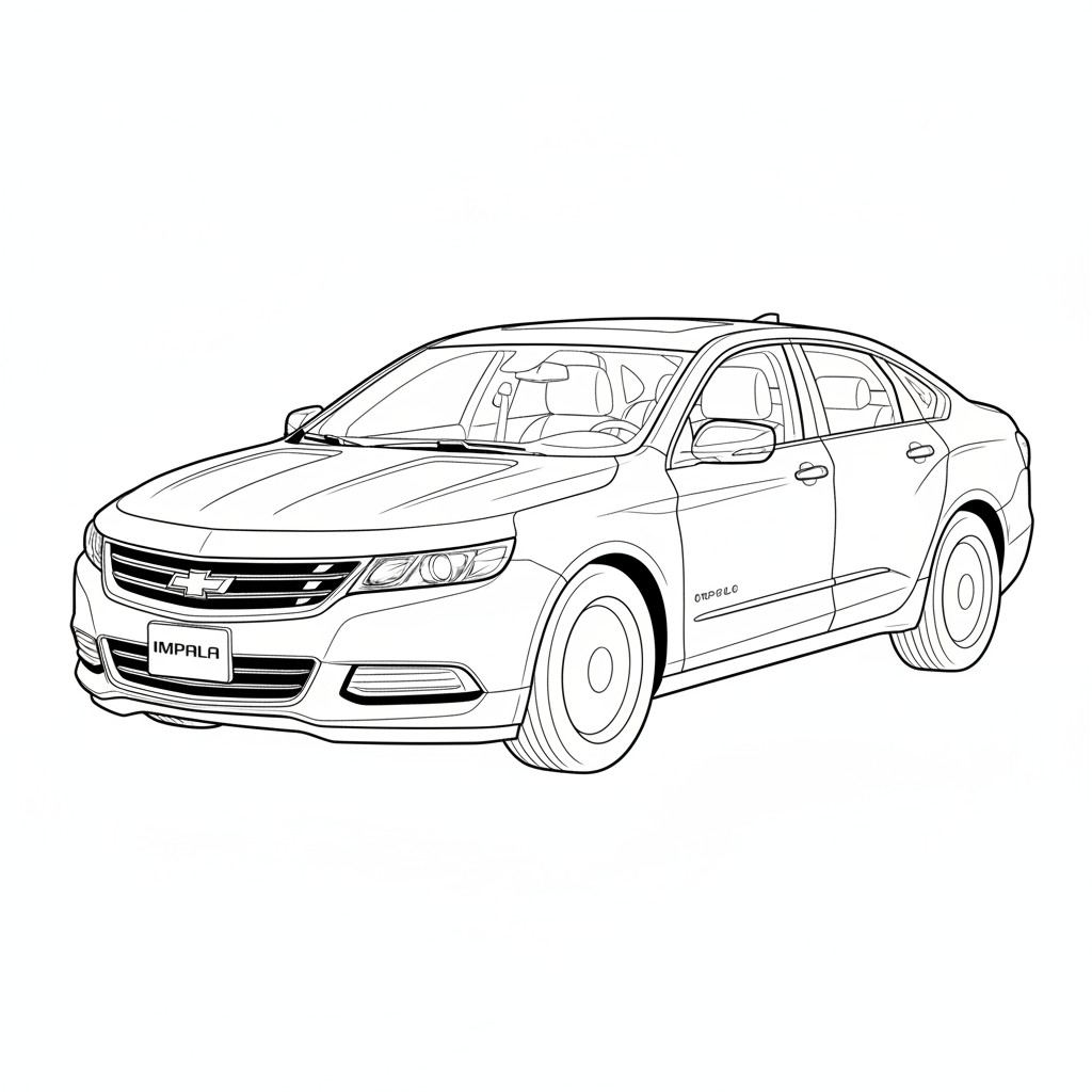 2020 CHEVROLET Impala coloring page