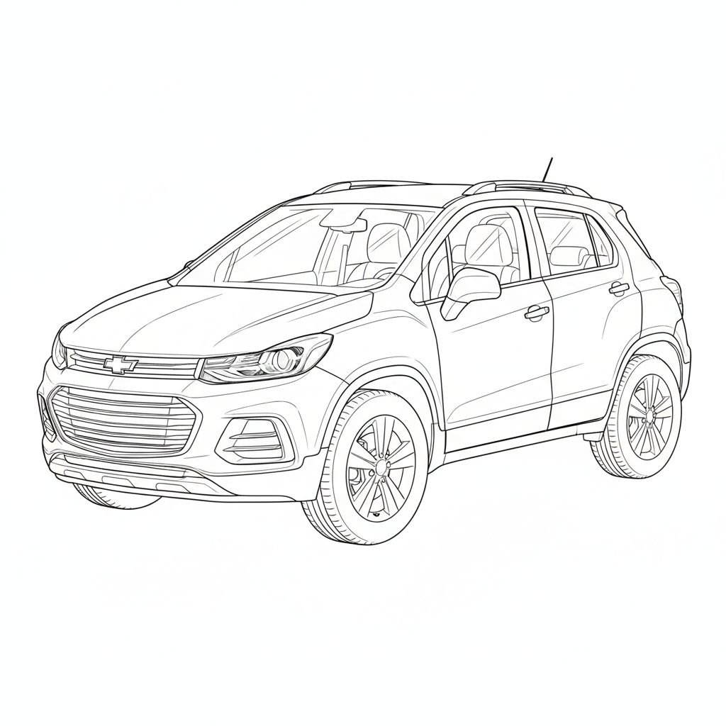 2020 CHEVROLET Trax coloring page
