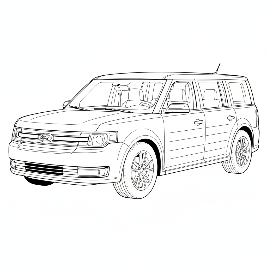 2020 FORD Flex coloring page