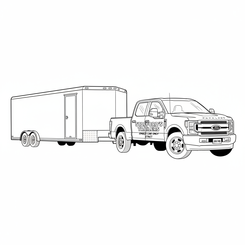 2020 FORD Stafford's Trailers coloring page