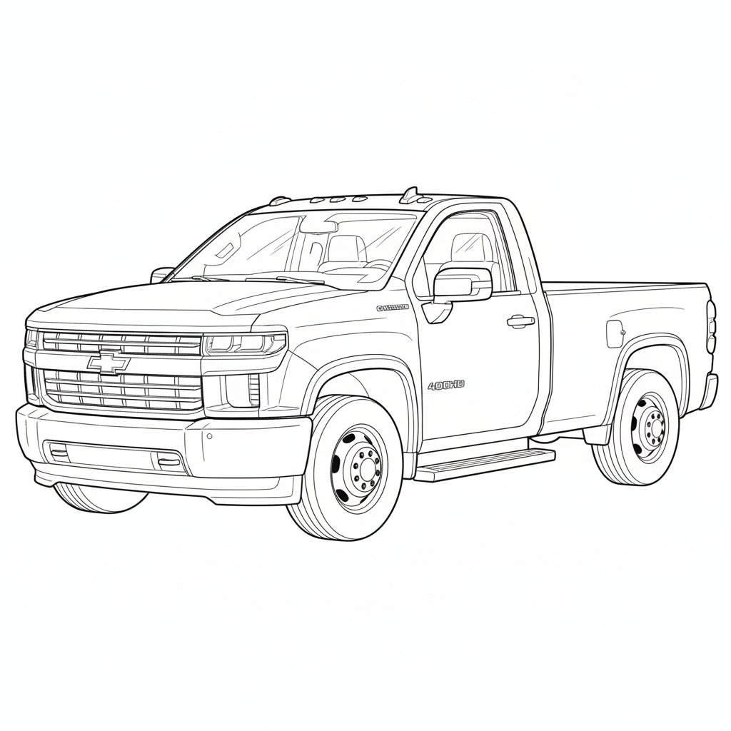2021 CHEVROLET 4500HD coloring page