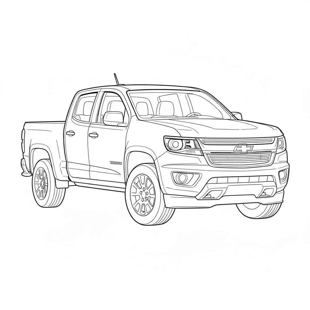 2021 CHEVROLET Colorado coloring page