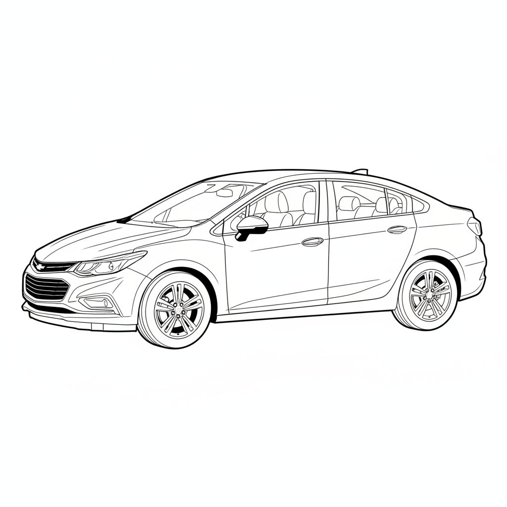 2021 CHEVROLET Cruze coloring page