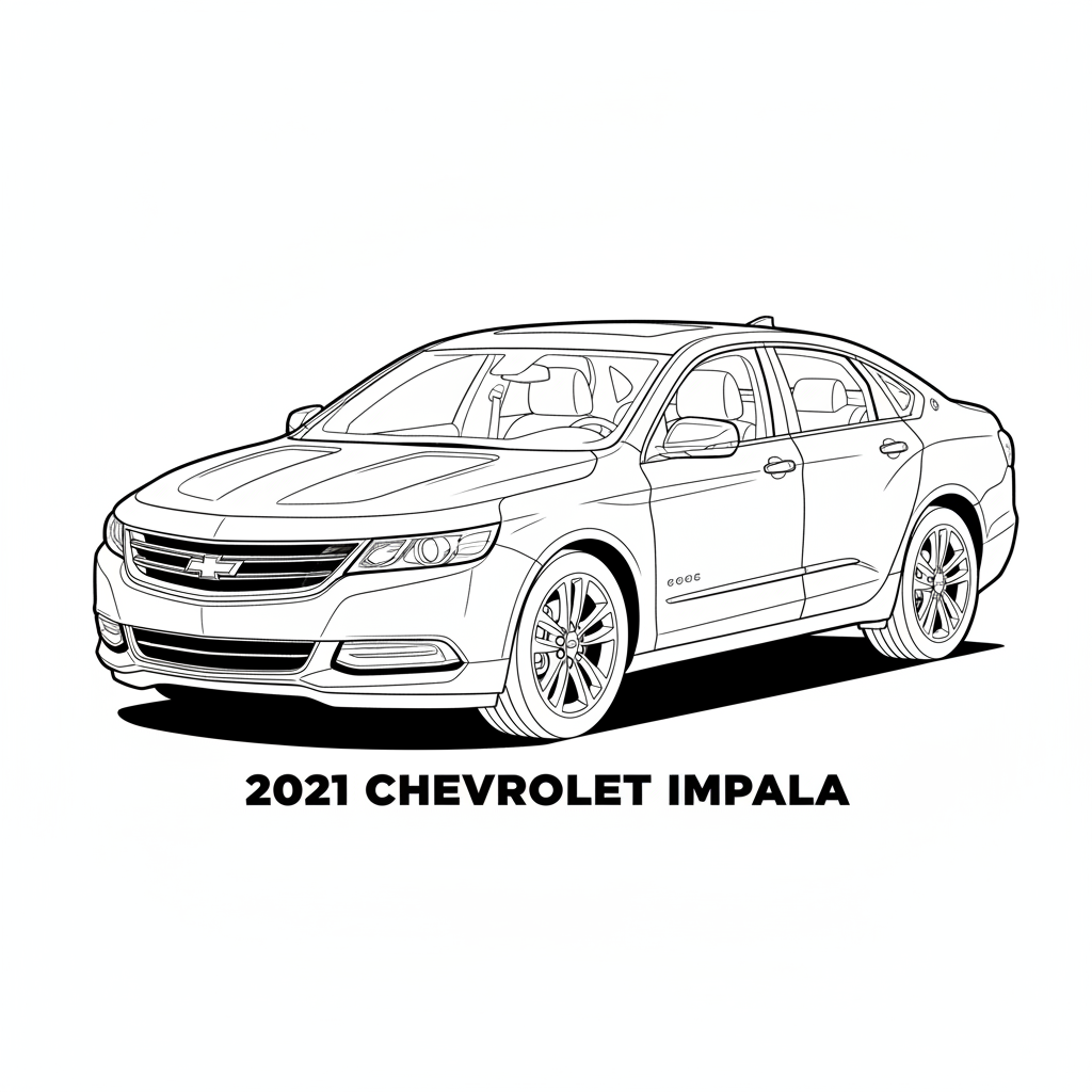 2021 CHEVROLET Impala coloring page