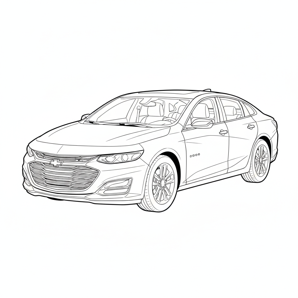 2021 CHEVROLET Malibu coloring page