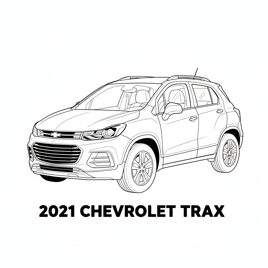 2021 CHEVROLET Trax coloring page