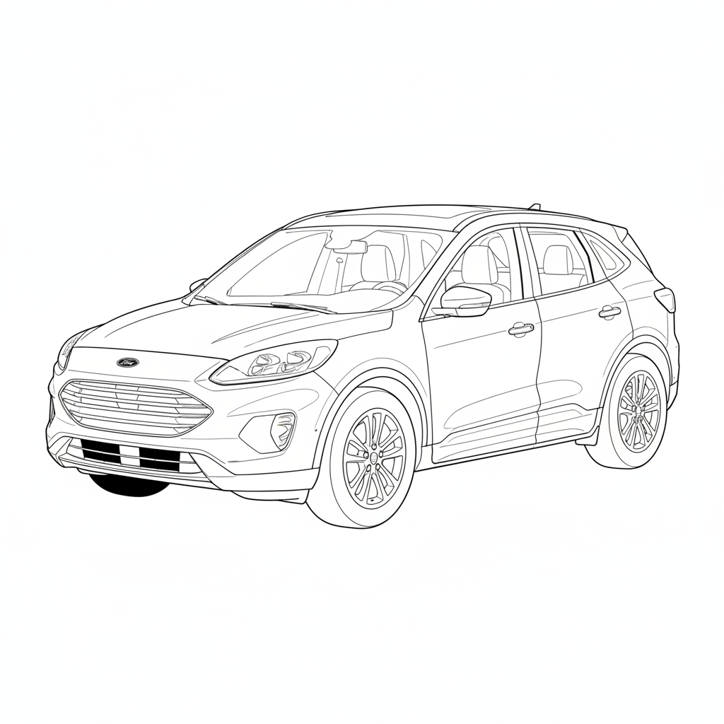 2021 FORD Escape coloring page