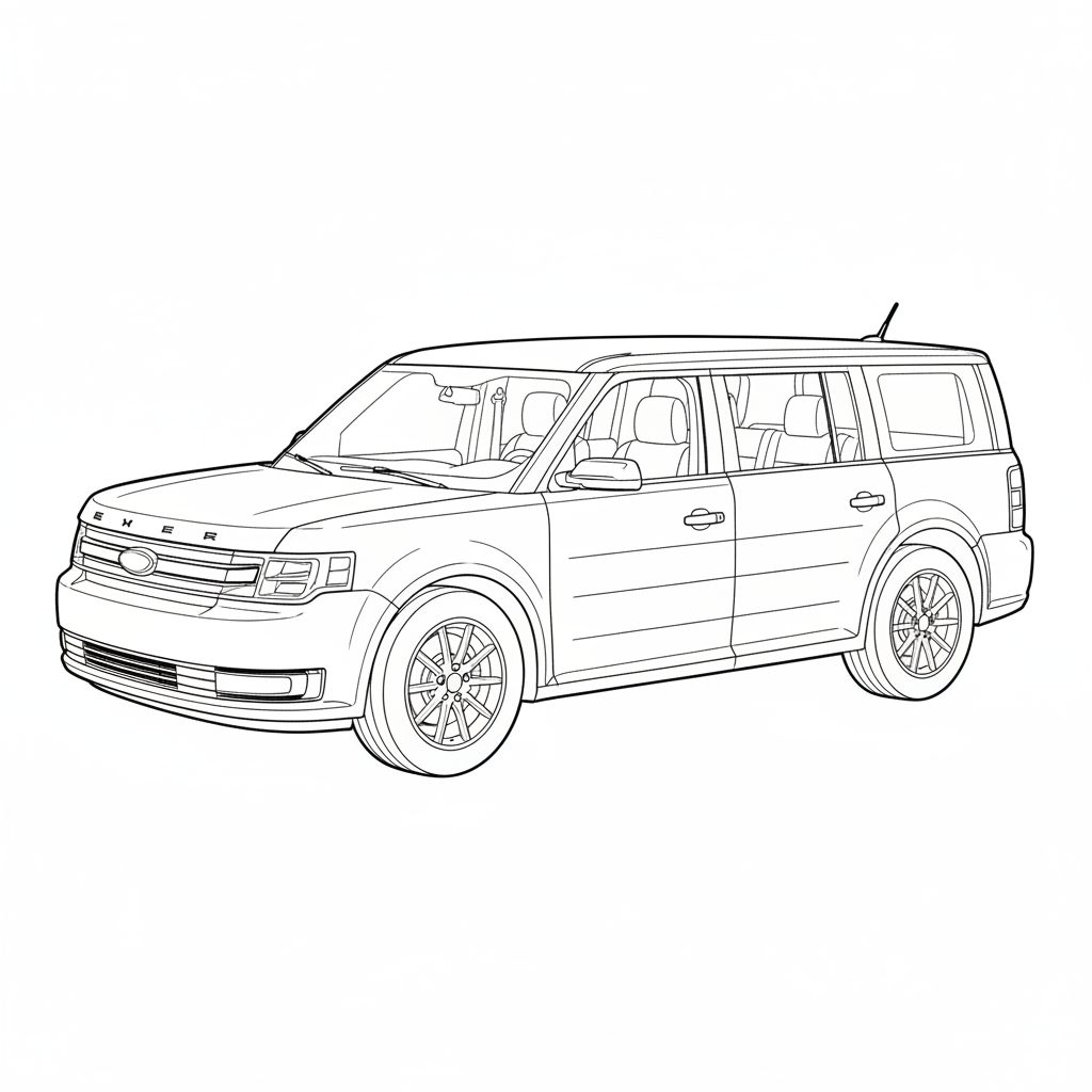 2021 FORD Flex coloring page
