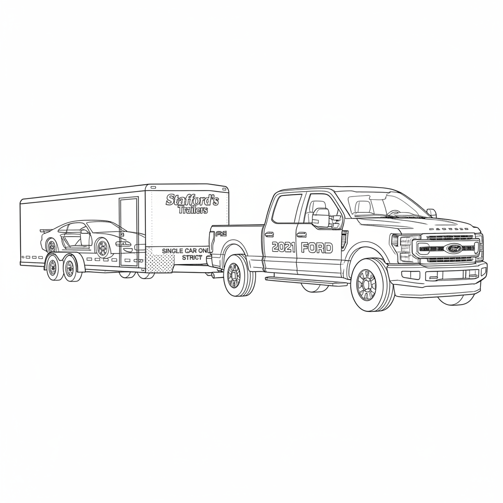 2021 FORD Stafford's Trailers coloring page