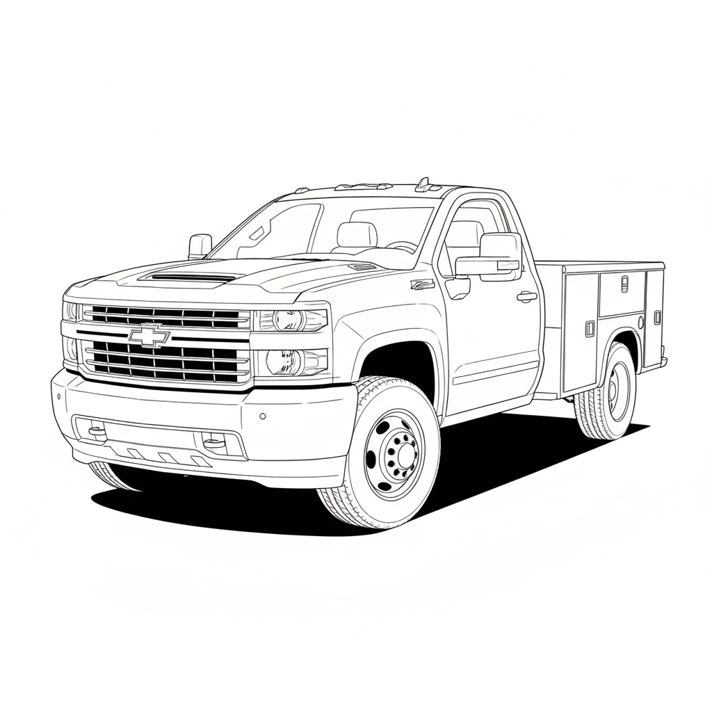 2022 CHEVROLET 4500HD coloring page