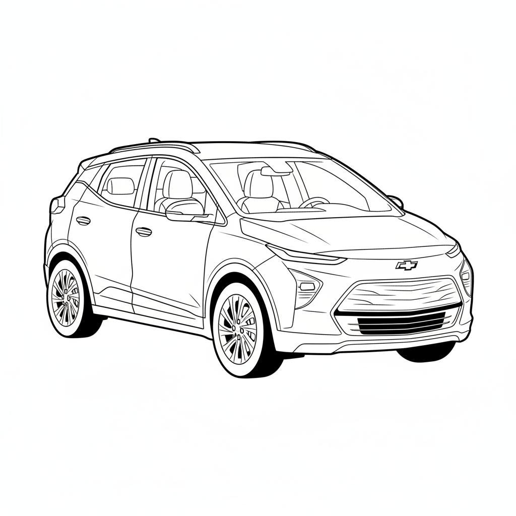 2022 CHEVROLET Bolt EUV coloring page