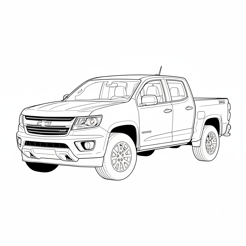 2022 CHEVROLET Colorado coloring page