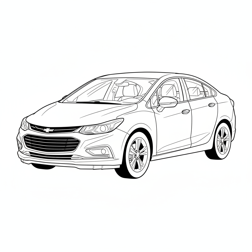 2022 CHEVROLET Cruze coloring page