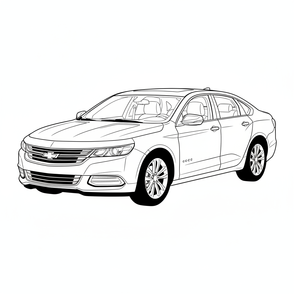 2022 CHEVROLET Impala coloring page