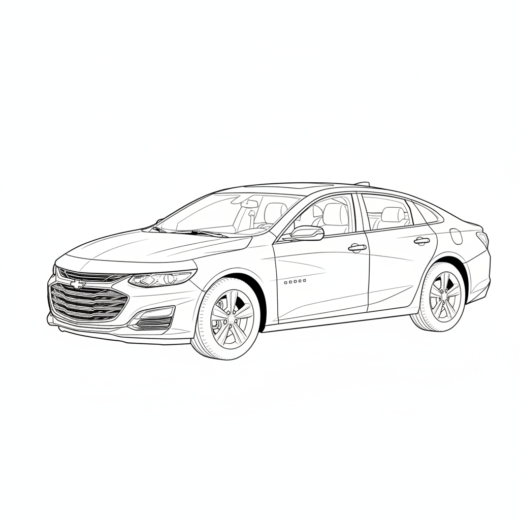 2022 CHEVROLET Malibu coloring page