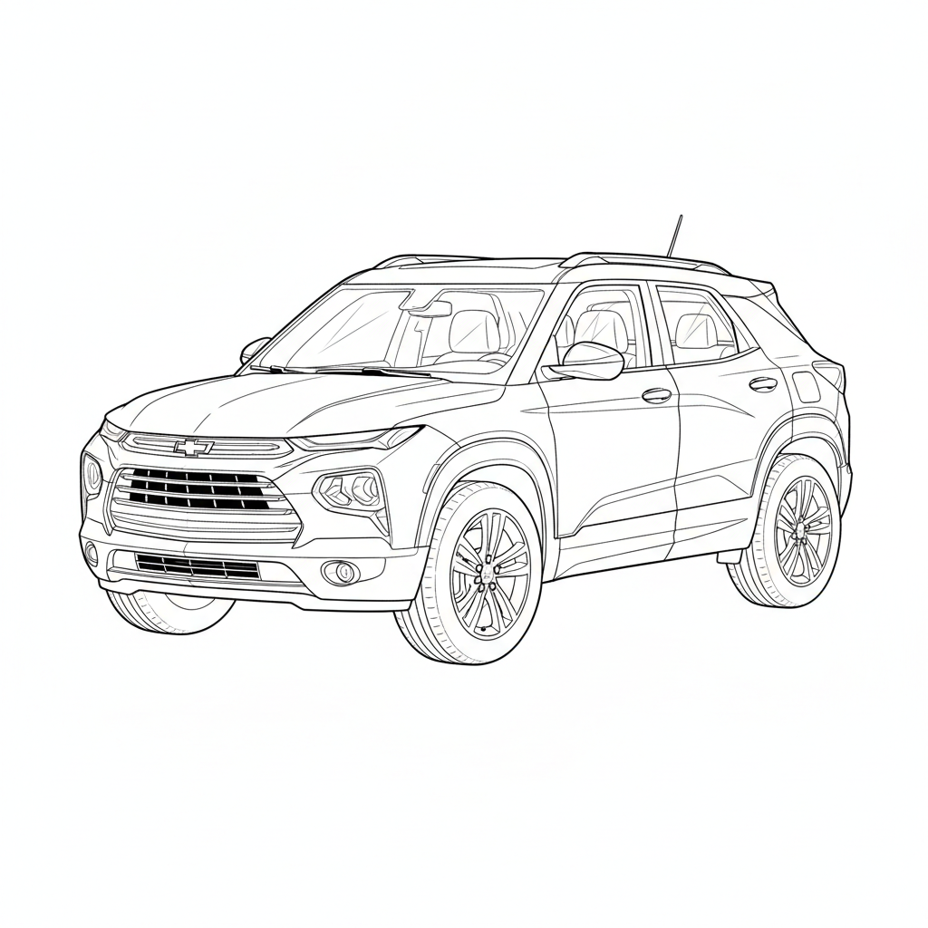 2022 CHEVROLET Trailblazer coloring page