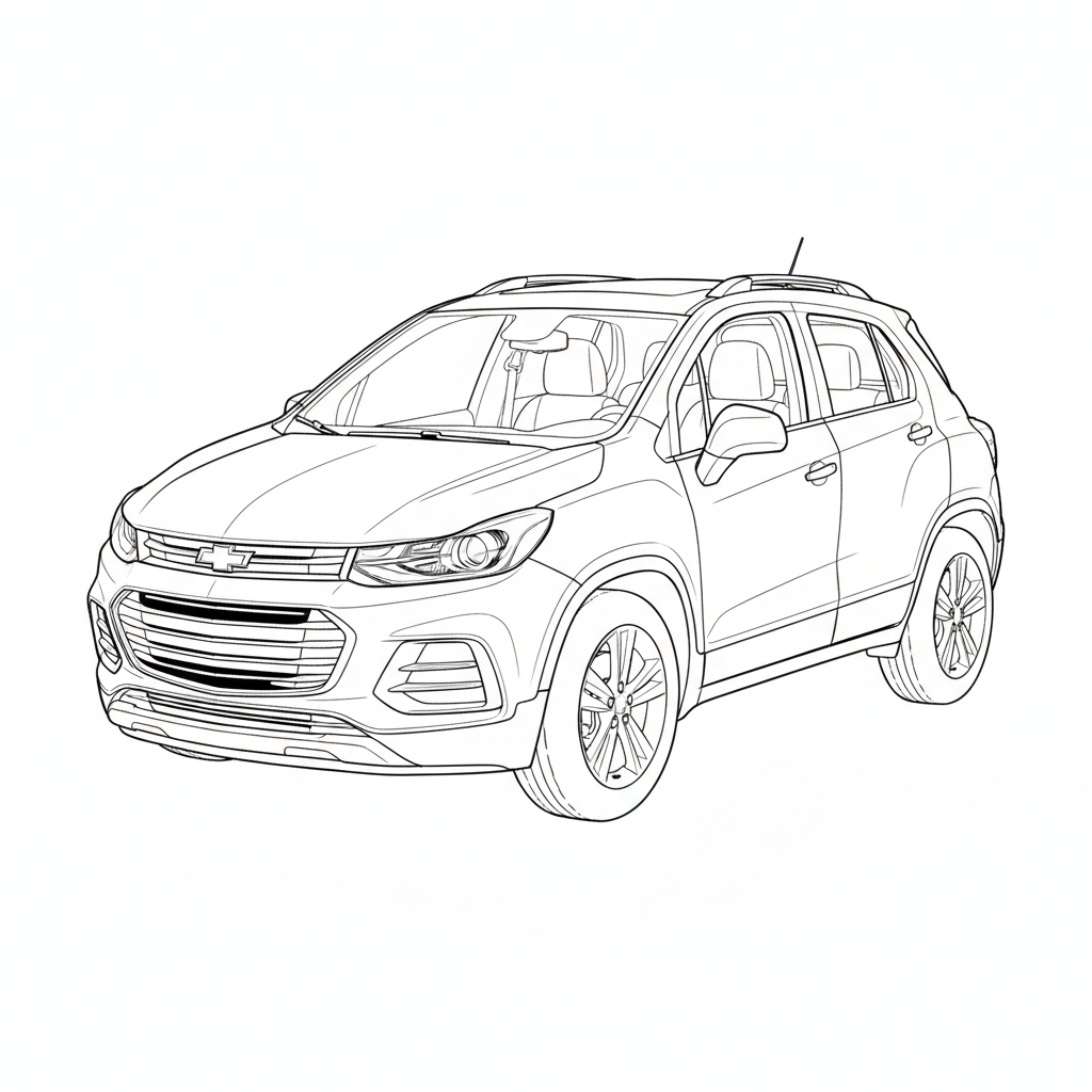 2022 CHEVROLET Trax coloring page