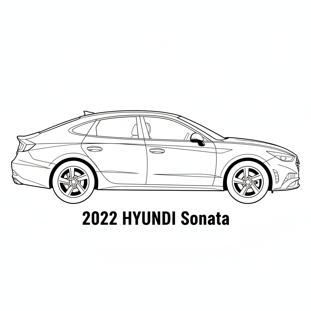 2022 HYUNDAI Sonata coloring page