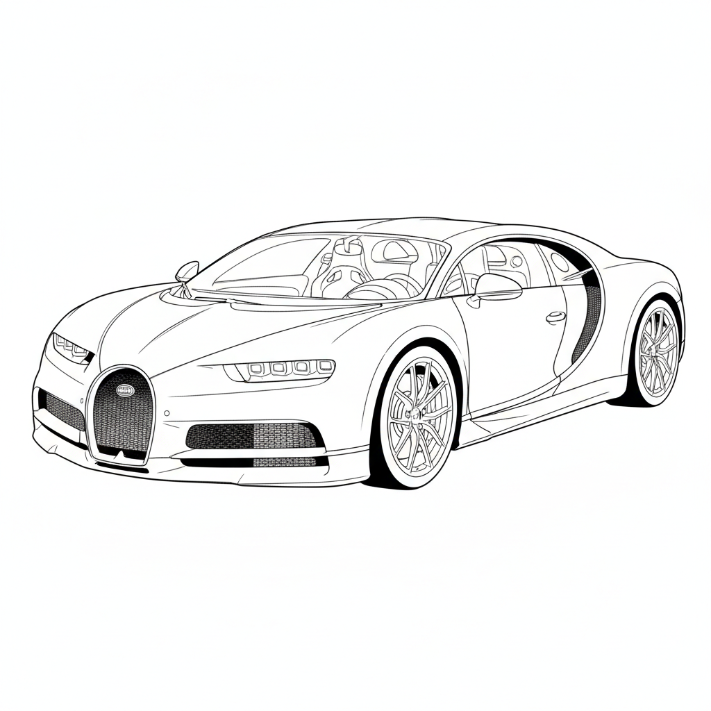 2023 BUGATTI Chiron Supersport coloring page