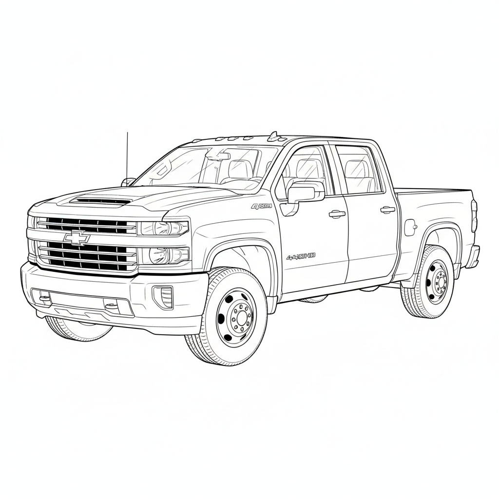 2023 CHEVROLET 4500HD coloring page