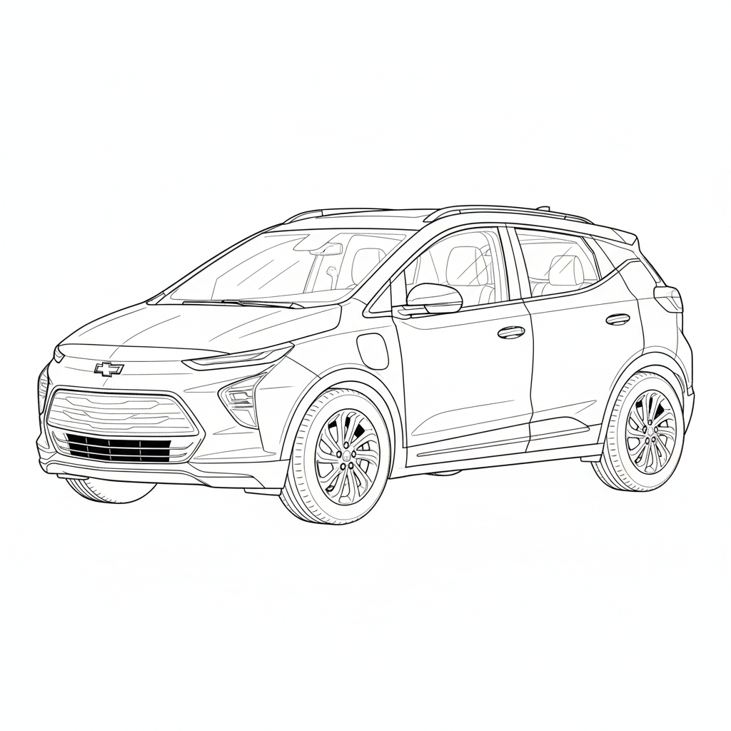 2023 CHEVROLET Bolt EUV coloring page