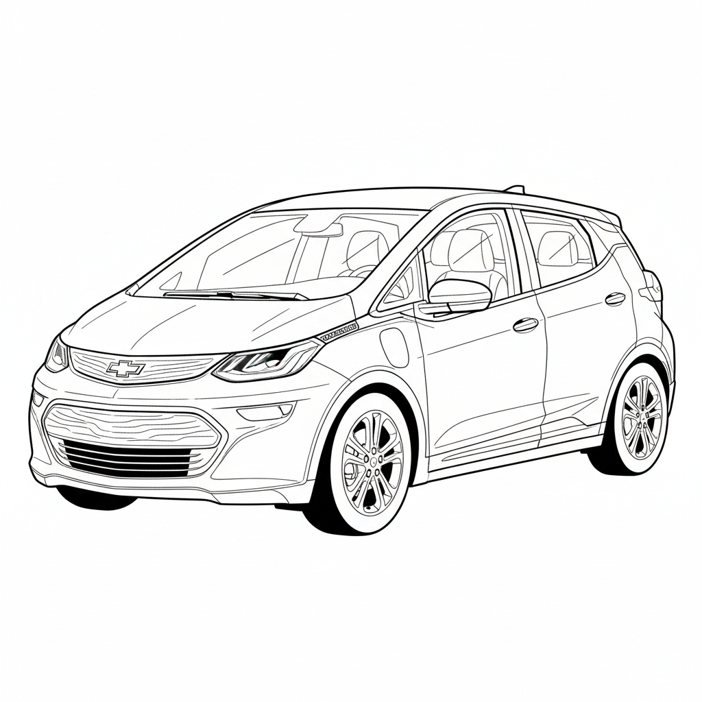 2023 CHEVROLET Bolt Incomplete coloring page
