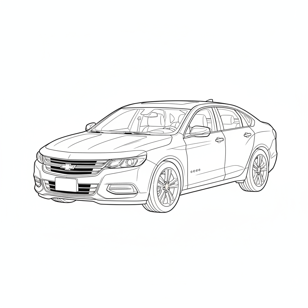 2023 CHEVROLET Impala coloring page