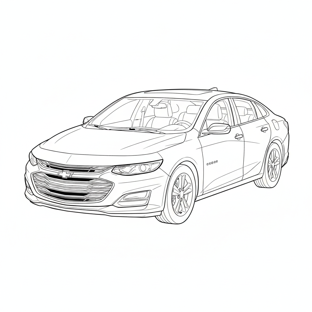2023 CHEVROLET Malibu coloring page