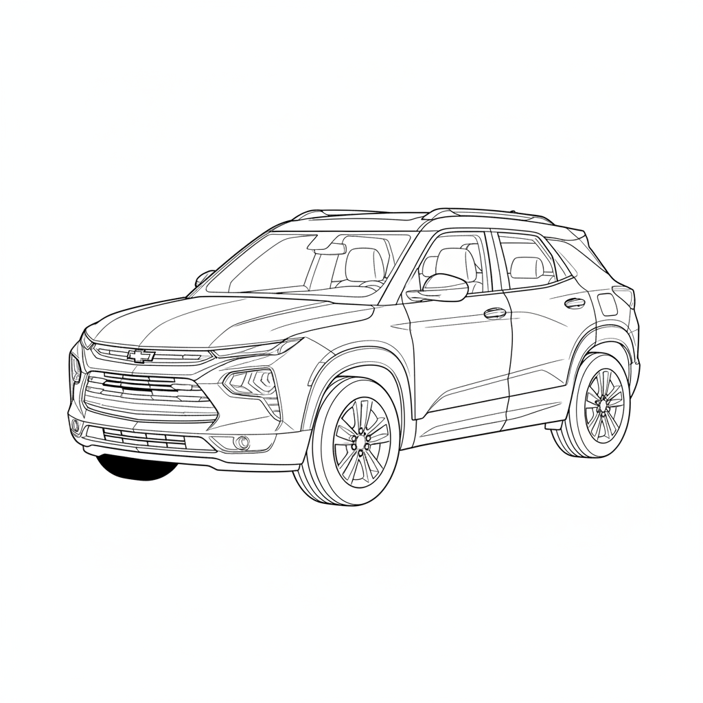 2023 CHEVROLET Trailblazer coloring page